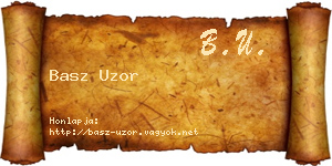 Basz Uzor névjegykártya